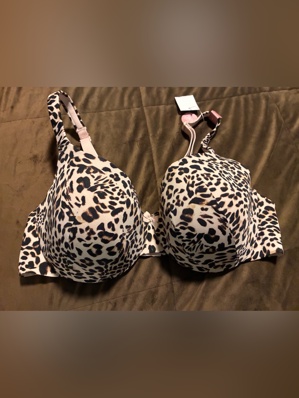 Cacique Leopard Print True Embrace Smooth Demi, size 42D, new with tags